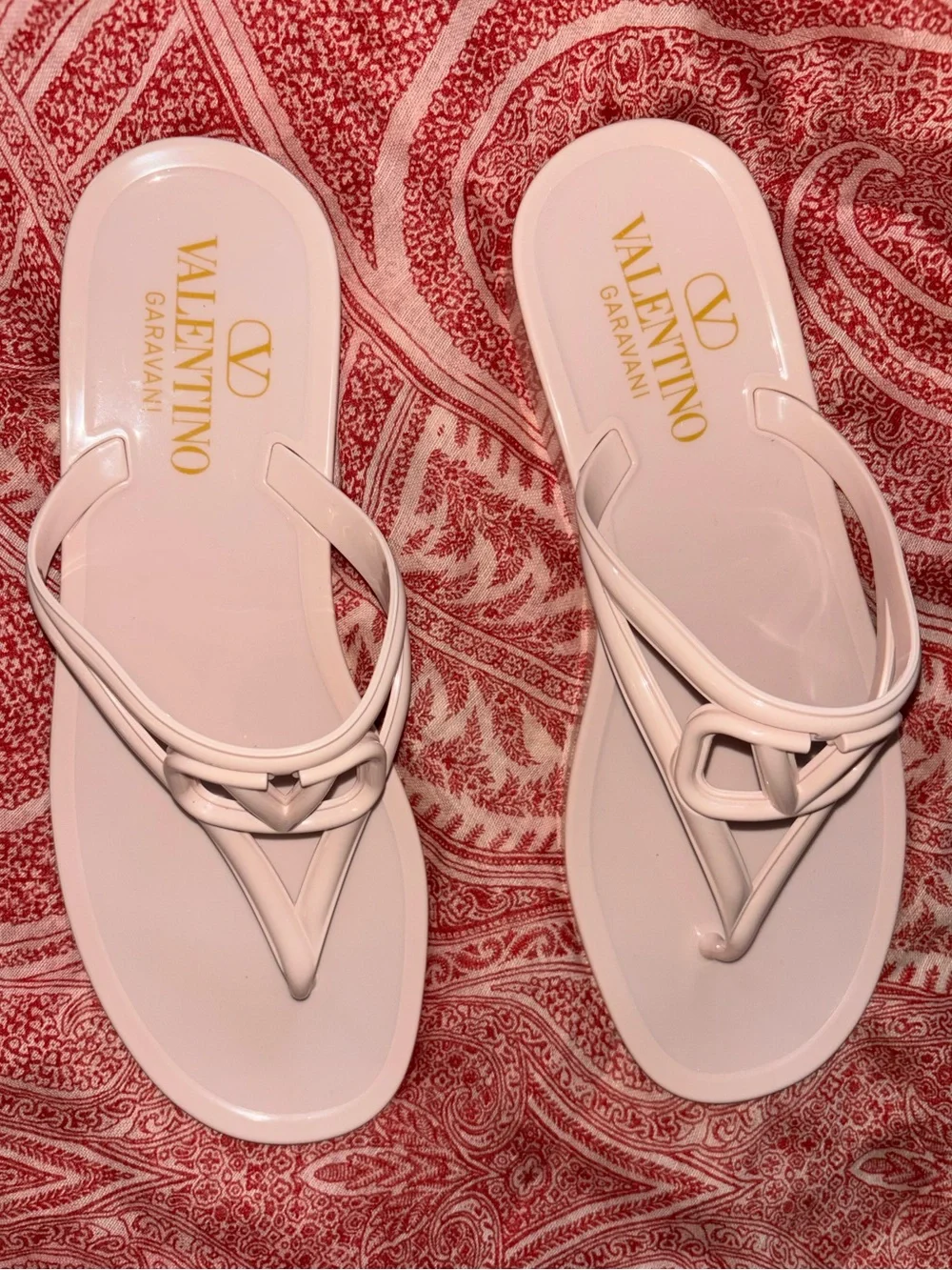 Valentino Vlogo PVC slide sandals size 40 NIB Authentic